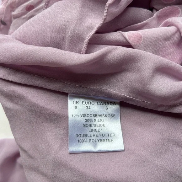 PRÉCIS PETITE Silk blend LILAC STRAP FRILL
FRONT BIAS CUT LONG DRESS
SIZE 6 - Picture 7 of 8